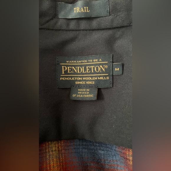 PENDLETON MEN'S PLAID ELBOW-PATCH TRAIL SHIRT / BRAND NEW - Picture 4 of 6